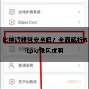 比特派钱包安全吗？全面解析Bitpie钱包优势