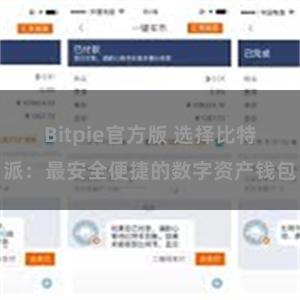 Bitpie官方版 选择比特派：最安全便捷的数字资产钱包