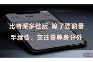 比特派多链版  除了要酌量手续费、交往量等身分外